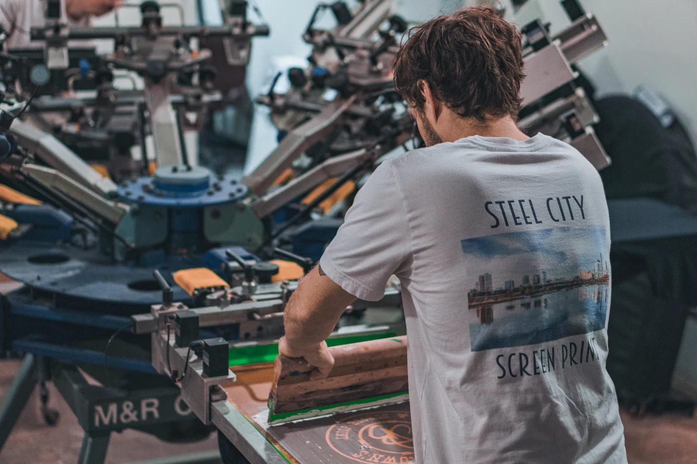 Screen printing production